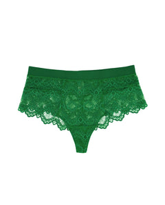 Lace Highwaist String Green Ivy