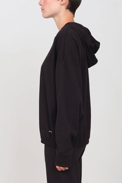 Interlock Short Hoodie Black