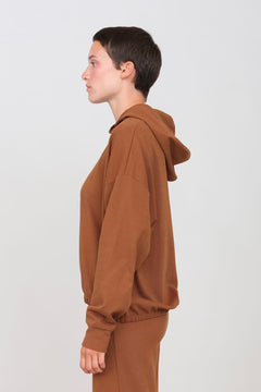 Interlock Short Hoodie Peanut