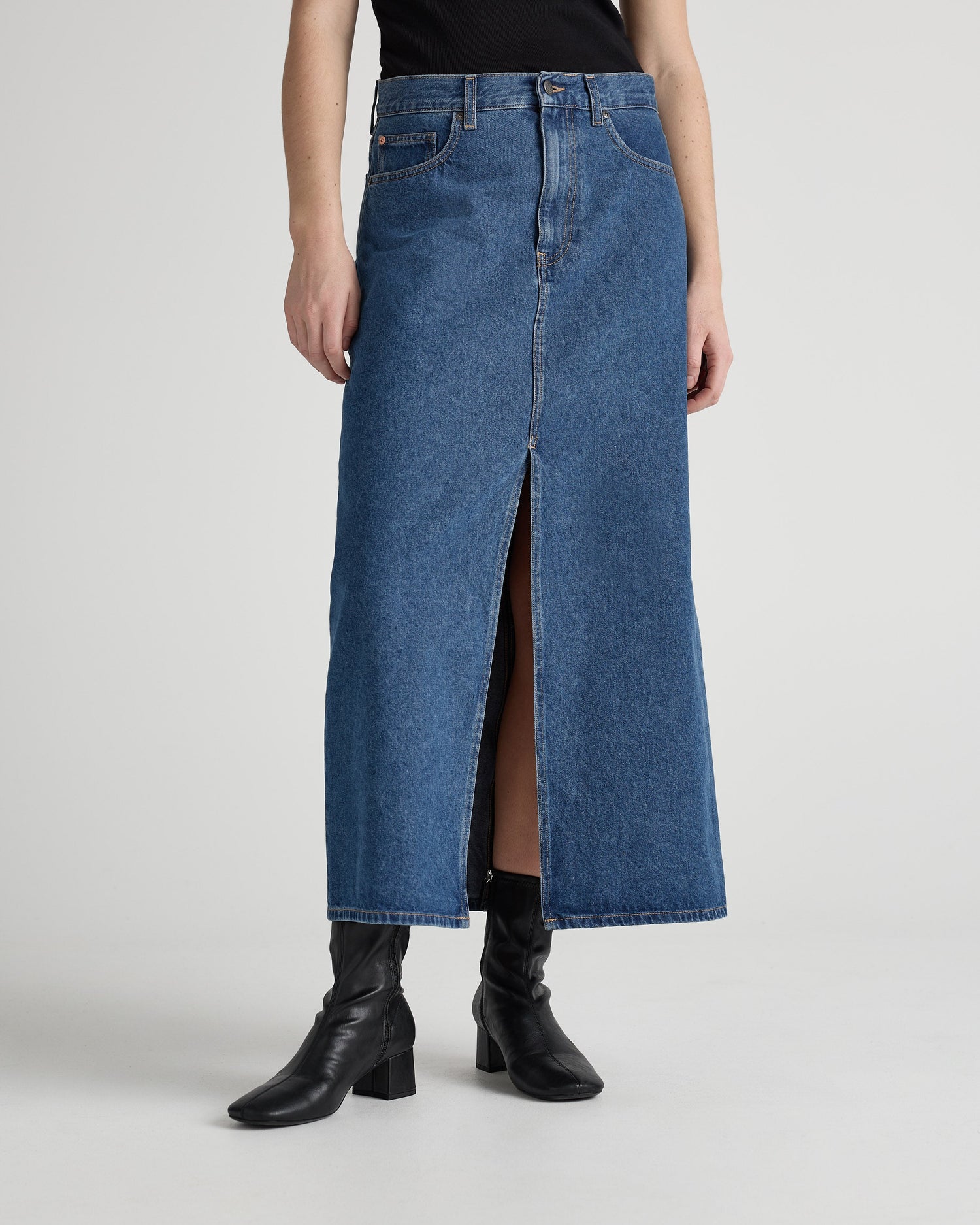 Lena Long Skirt Medium Stone