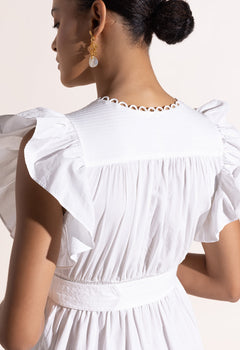 Love At First Swipe Dress Crispy White