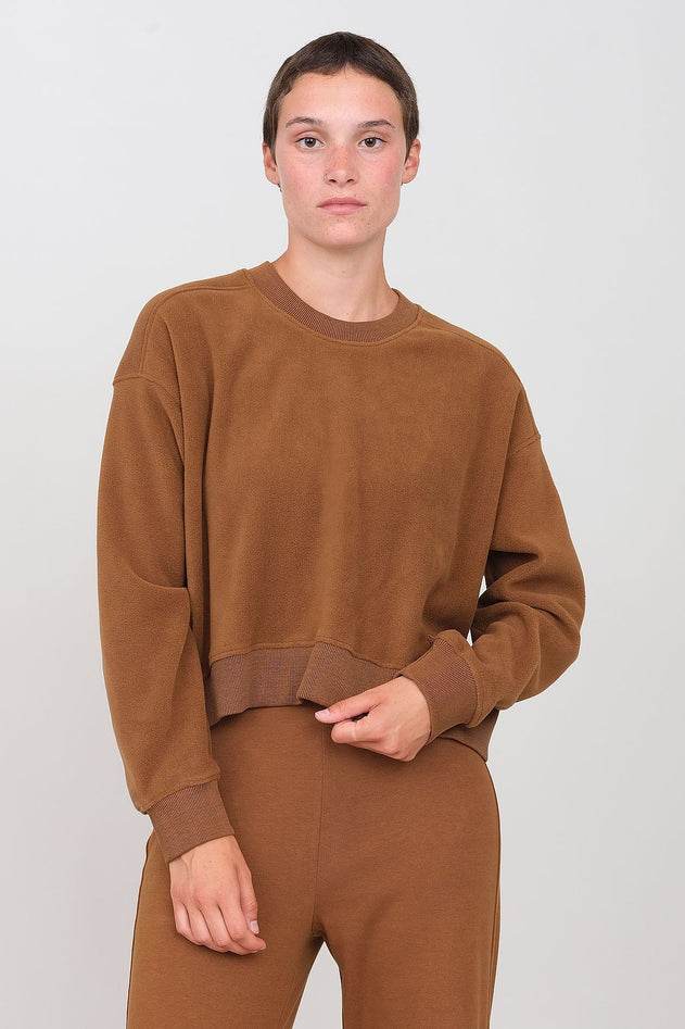 Women's Fleece Crew Neck Peanut