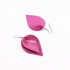 Lumme Midi Double Earrings Pink