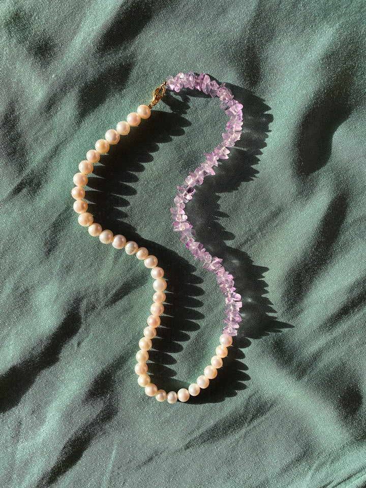  - Pink Pearl Necklace