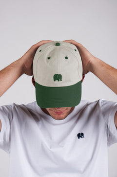 Bottle Ecru Logo Dad Cap