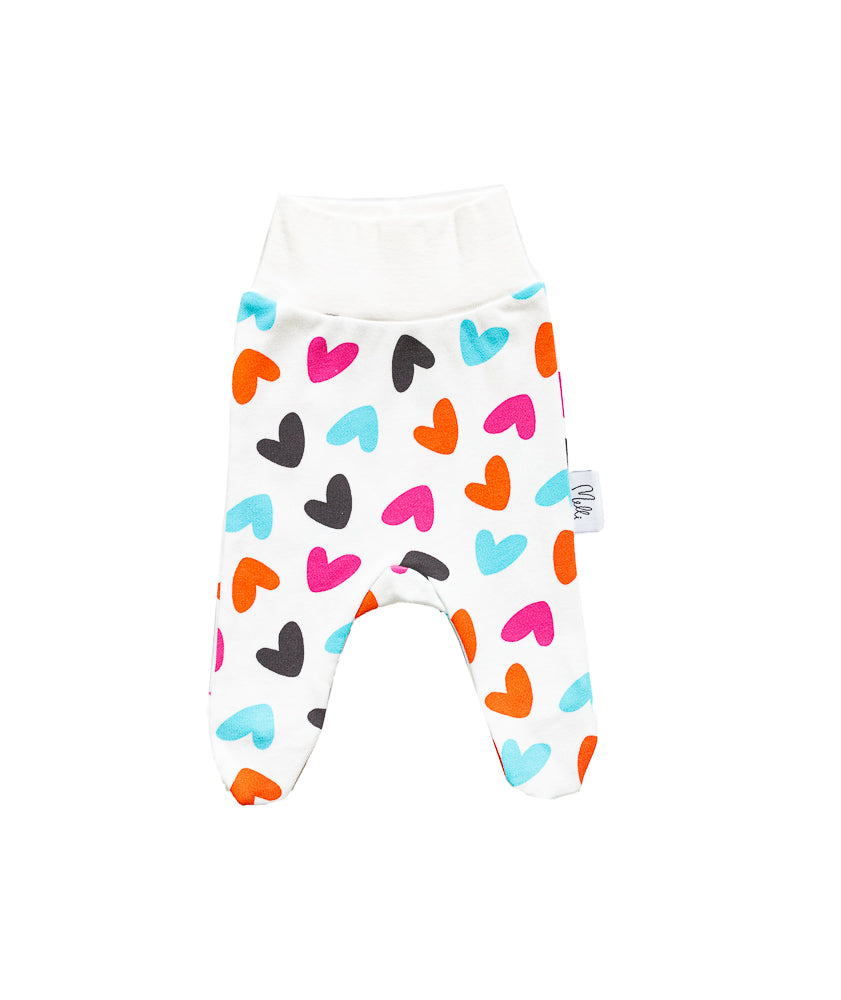 Premature Baby Pants Turquoise Heart