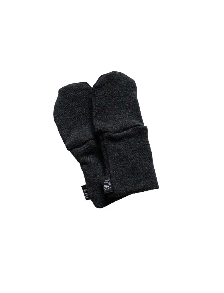 Merino Wool Gloves Dark Grey
