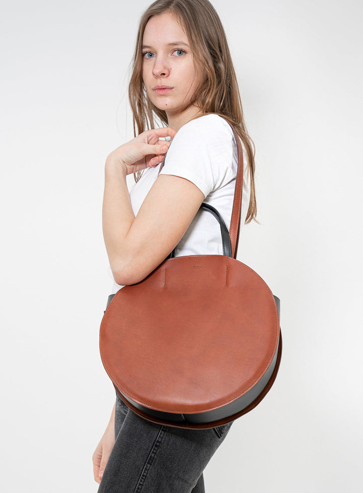 ZAMT - Round Bag Myra Cognac