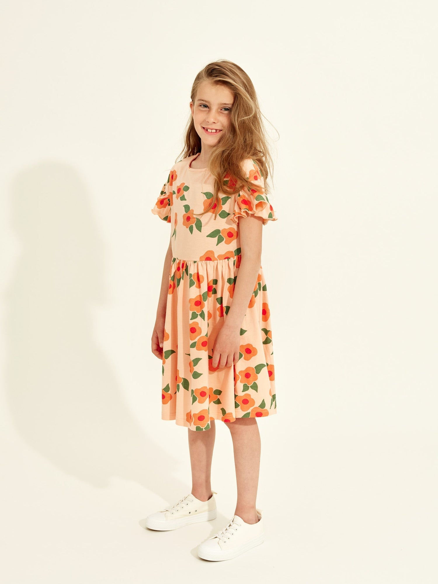 Kids' Midsummer Rose Dress Peach