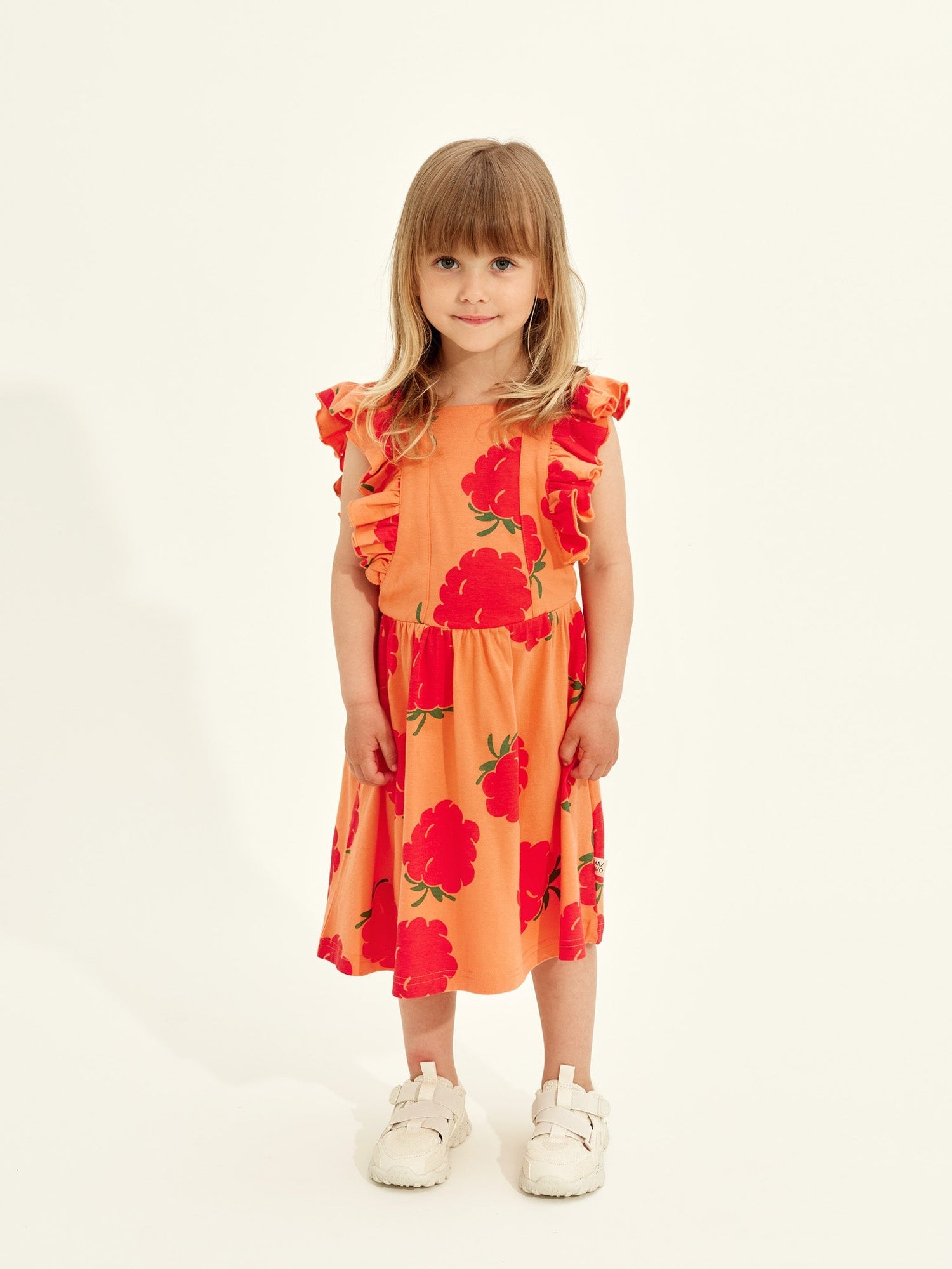Kids' Raspberry Pinafore Dress