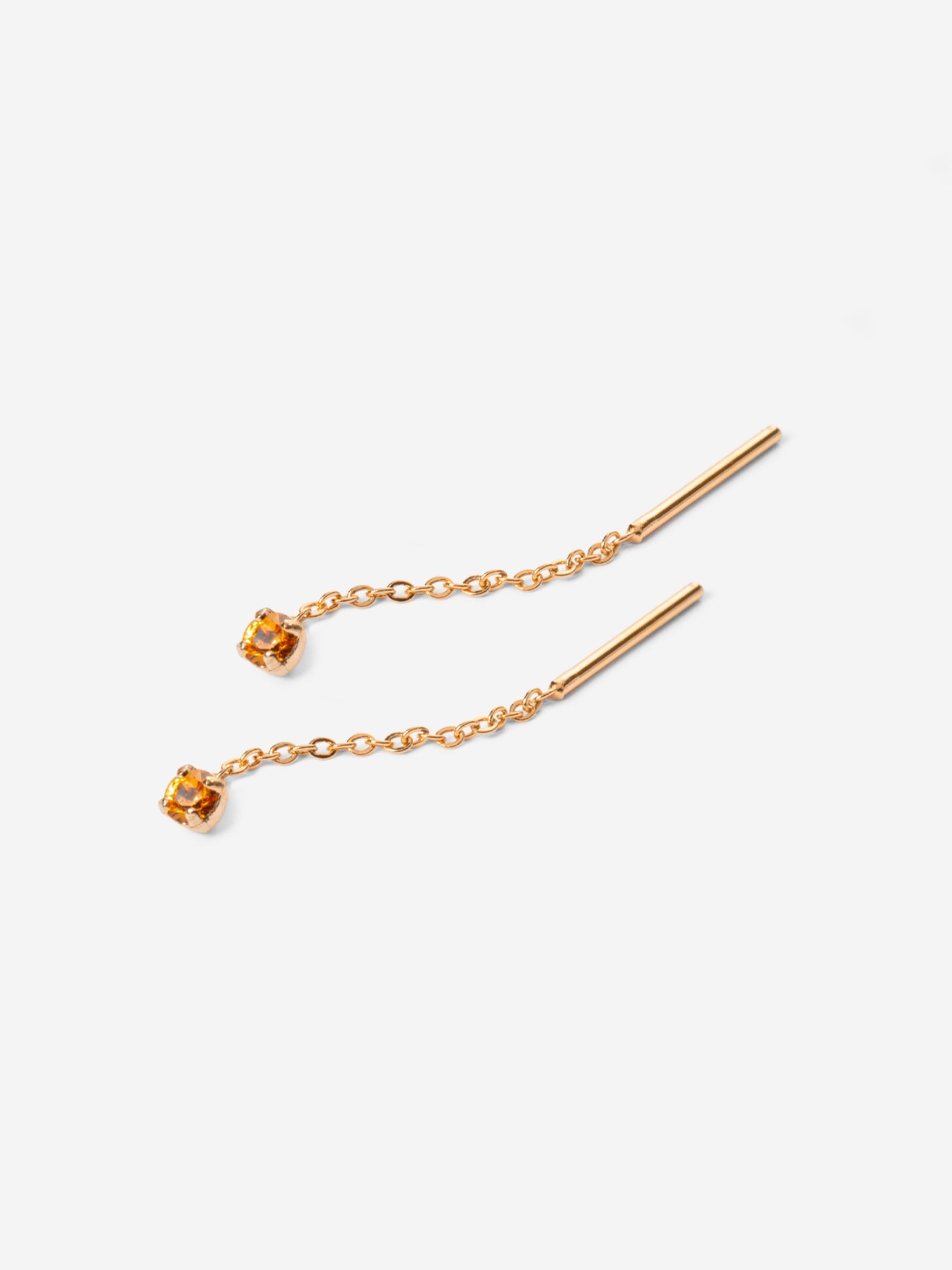 Marius Chain Earring Topaz Orange