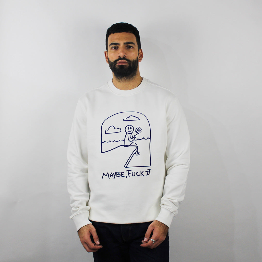 Maybe Sweatshirt White