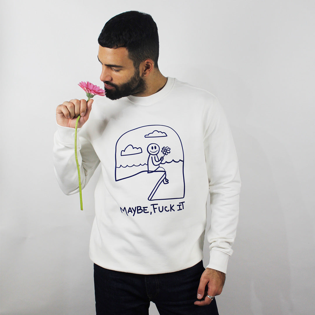 Maybe Sweatshirt White