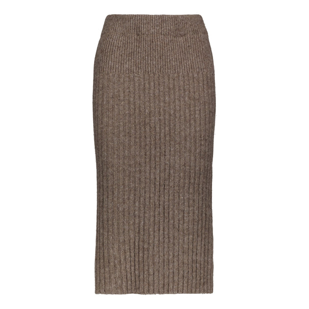 Marie Midi Skirt Beige