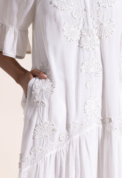Nassau Dress Simply White