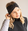  - Women's Merino Wool Headband Mottled Dark Grey, image no.1