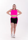 - Revoel X Erika Vikman Stellar Biker Shorts in Black & Shock Pink, image no.3