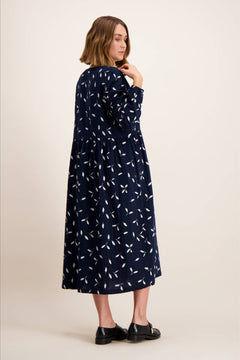 Button Dress Indigo Wind