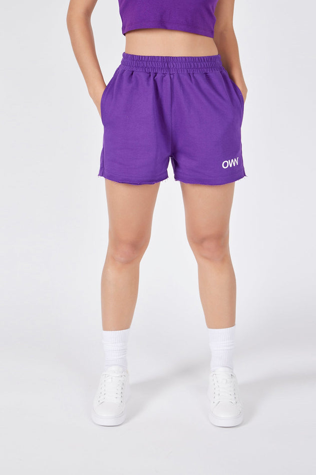 Women's Plush Shorts Violet