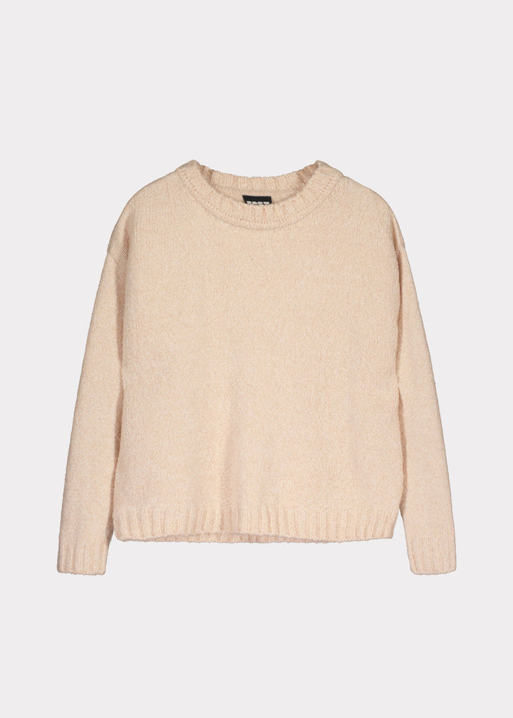 Papu - Fluffy Knit Pullover Nude