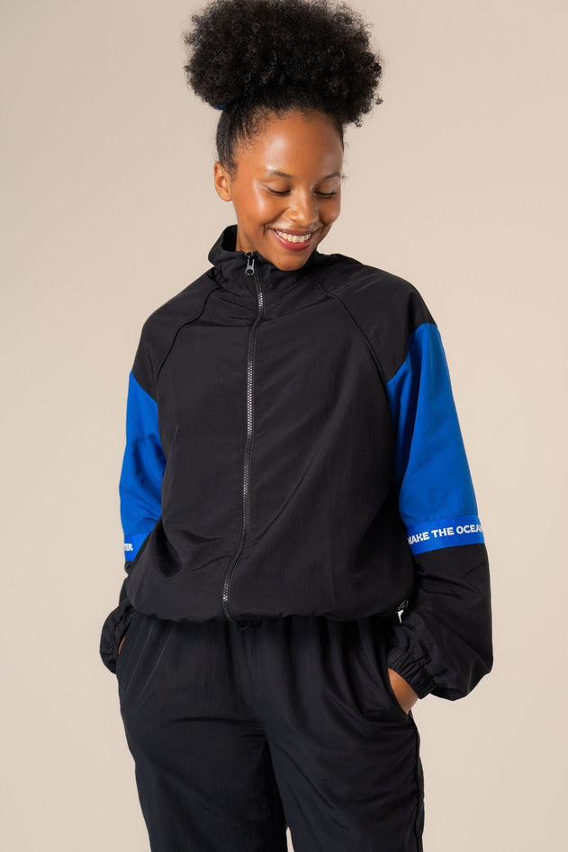 Adventure Tracksuit Jacket Black/Blue