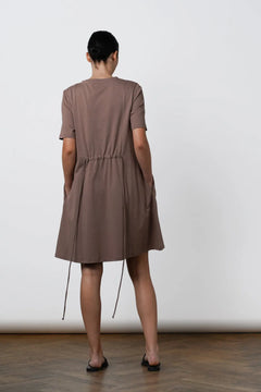 Ofelia Organic Cotton Dress Deep Taupe