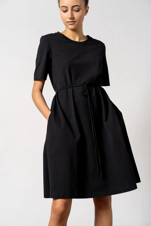 Ofelia Organic Cotton Dress Black
