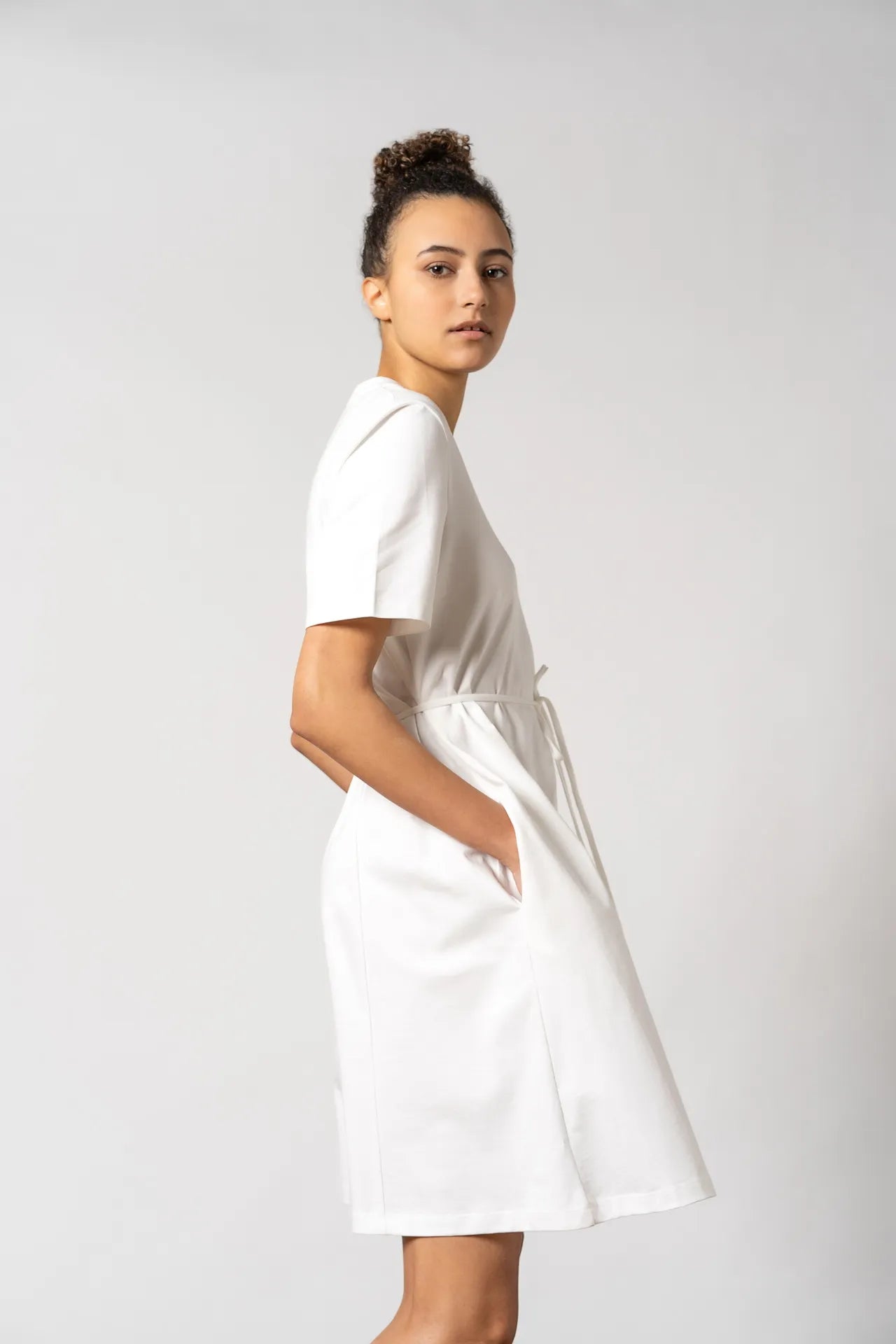 Ofelia Organic Cotton Dress White