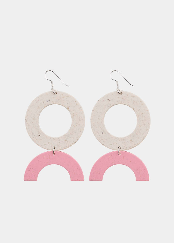 Papu - Circles Earrings No. 2 First Snow/Cherry Blossom