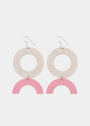 Papu - Circles Earrings No. 2 First Snow/Cherry Blossom, image no.2