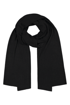 Knitted Cashmere Scarf Black