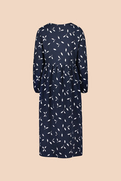 Button Dress Indigo Wind