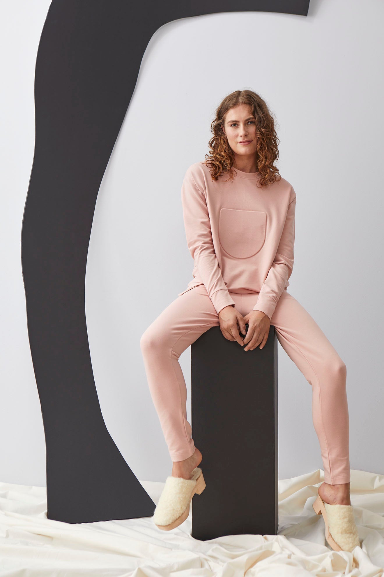 Logo Sweatshirt Misty Rose