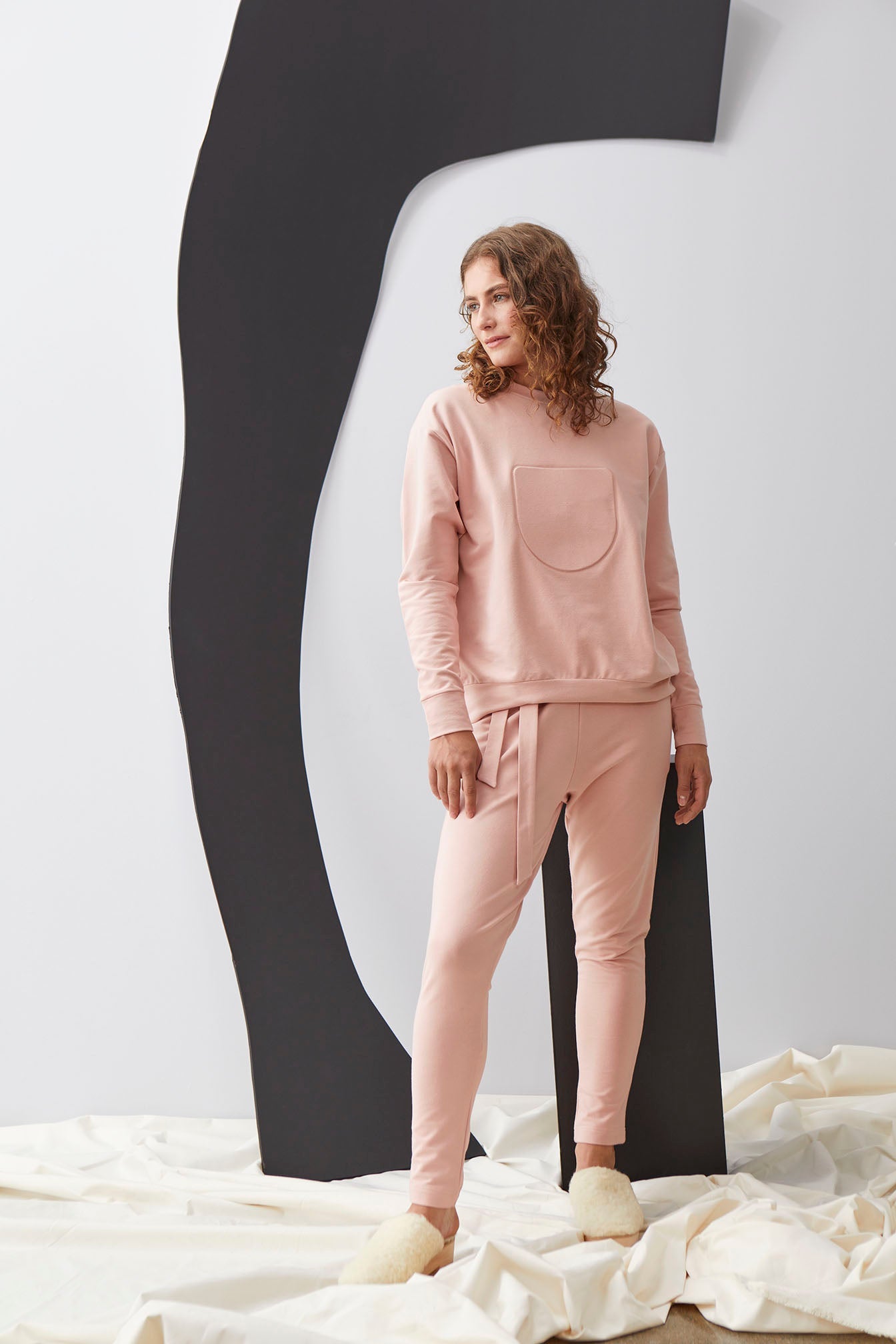 Logo Sweatshirt Misty Rose