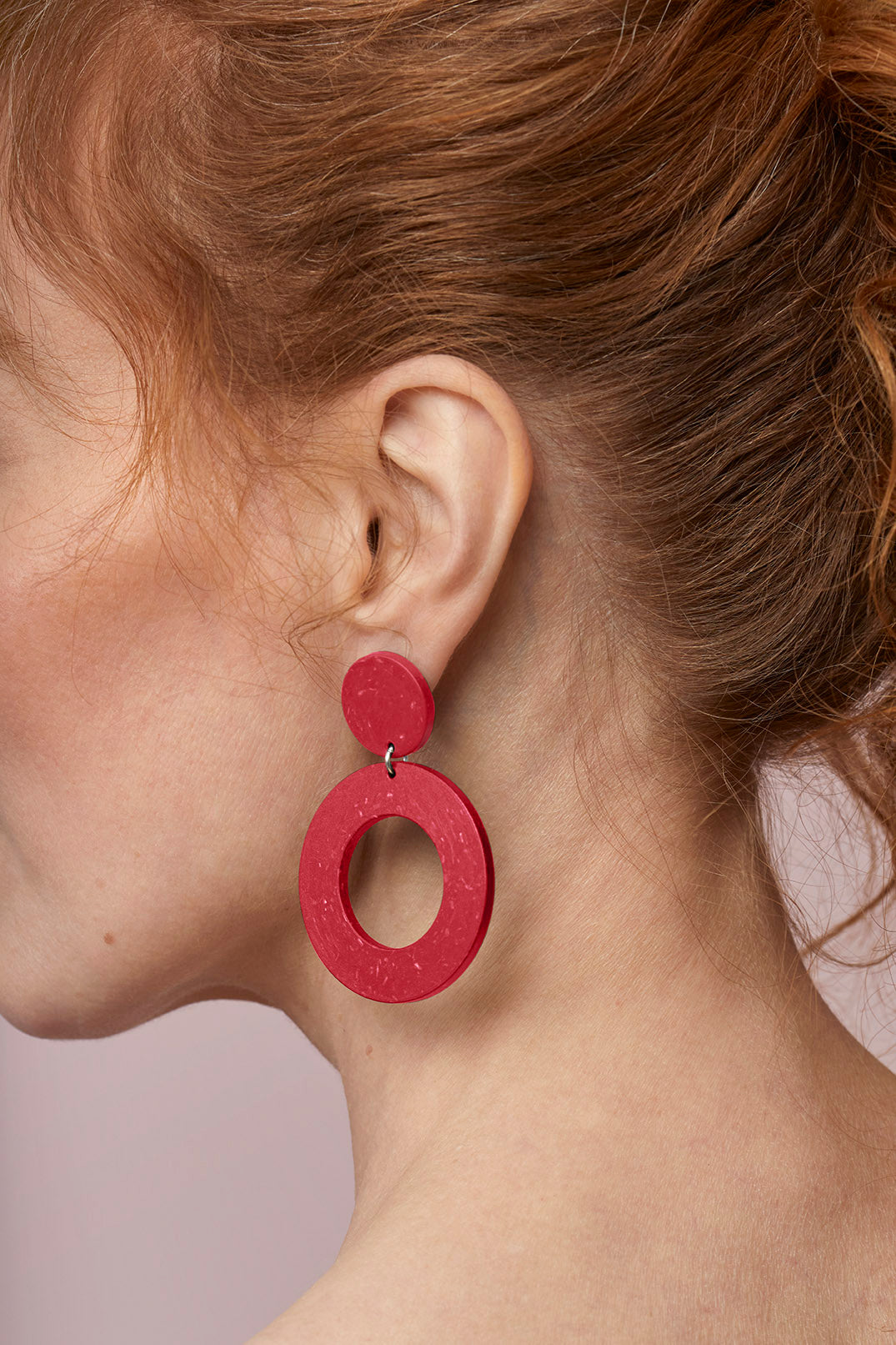 Circles Earrings No.1 Juicy Red