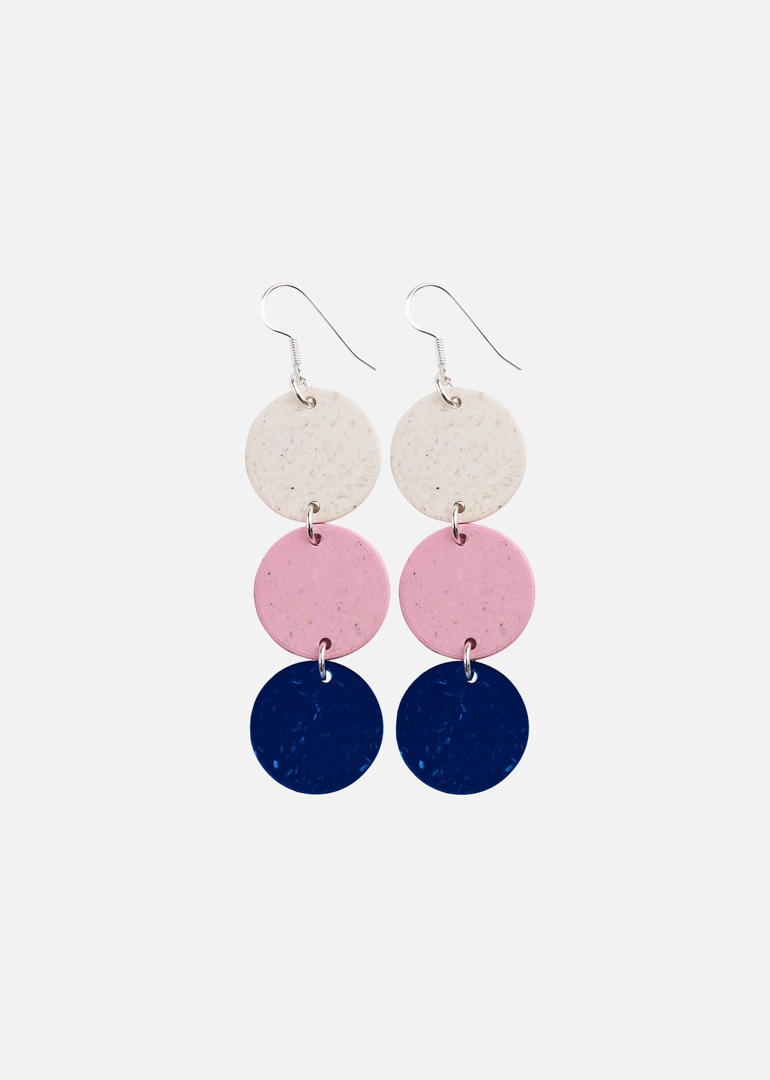 Dots Earrings No.3 Snow/Cherry/Blueberry