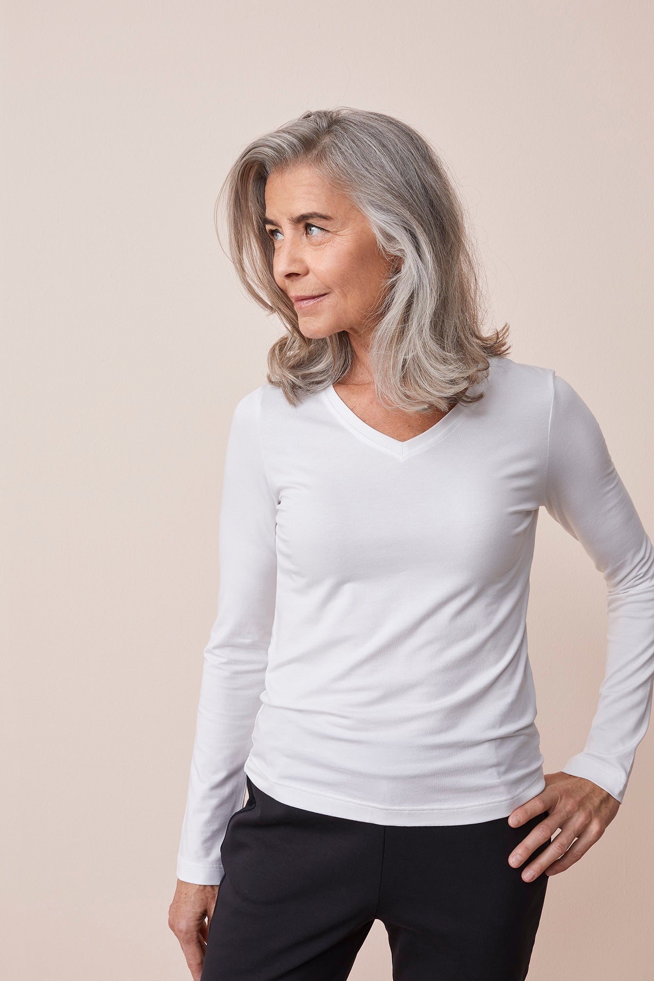 4/4 Sleeve Shirt Off White