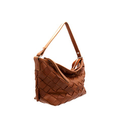 Peppiina Woven Tote Cognac