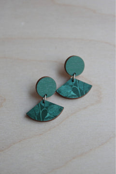 Pikku-Viuhka Earrings Valokas Emerald