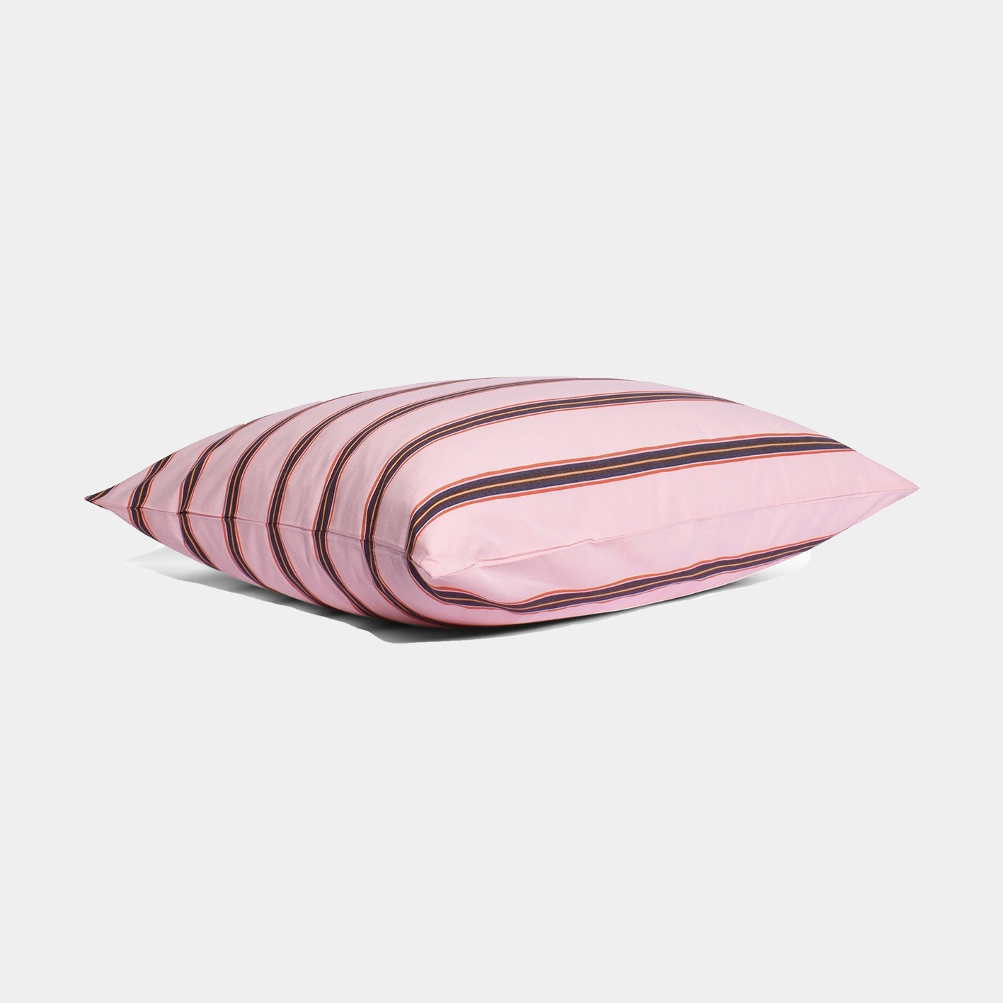 Cotton Percale Pillowcase Pink Stripe