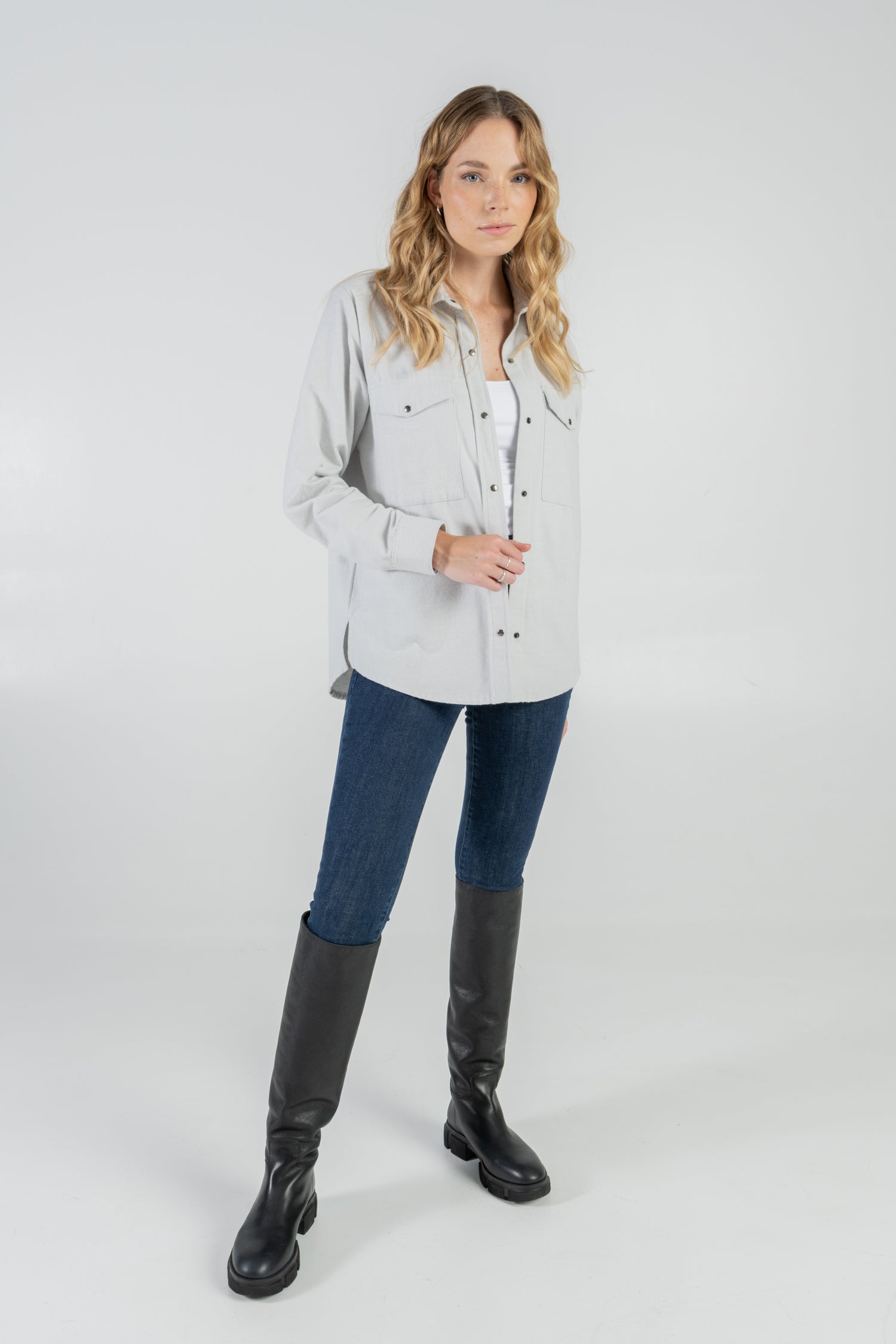 Overshirt Ella Light Grey
