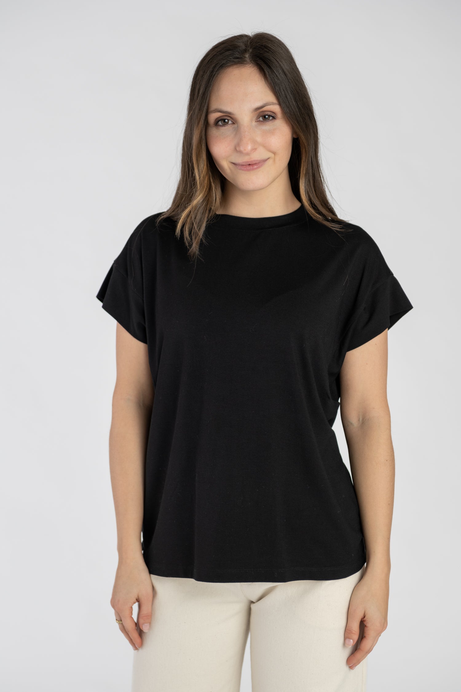 Round Neck T-Shirt Black