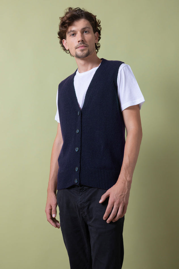 Eugenio Unisex Recycled Cashmere Sleeveless Vest