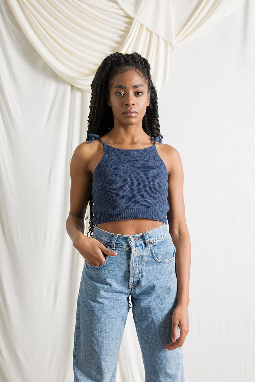 Nora Recycled Cotton Crop Top