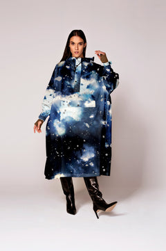 Starry Night Rain Poncho