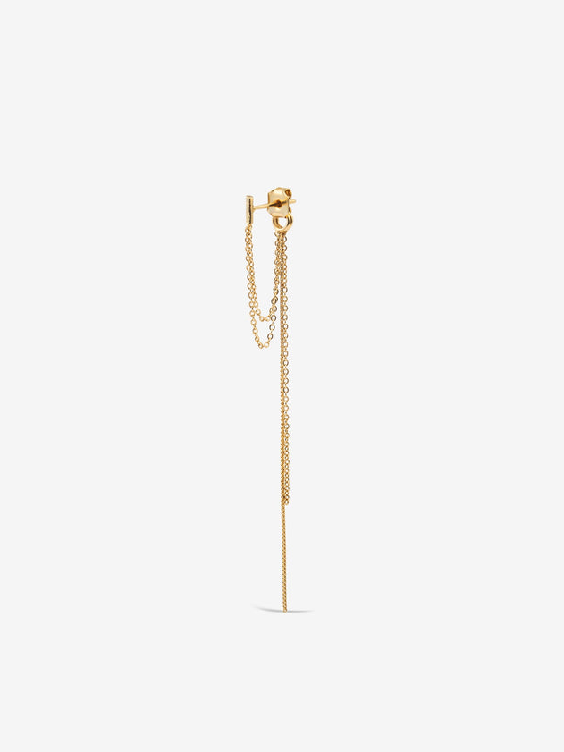 Raphael Mono Chain Earring Gold
