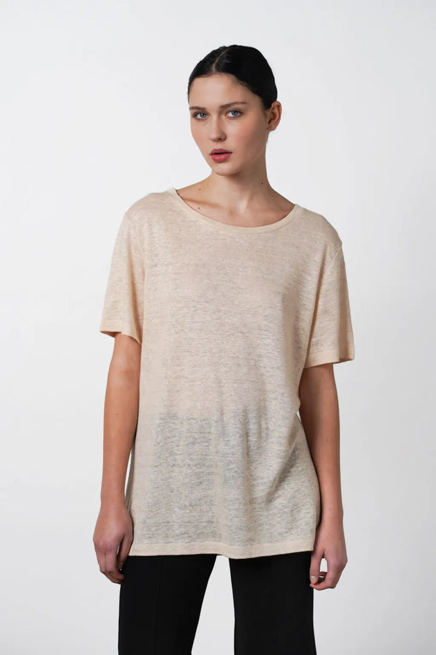 Roya Oversized Tee Cream