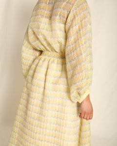 Wandella Dress Onda Ecru/Yellow/Lime/Blue