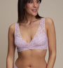 CASAGiN - Bralette Natural Fabric Eco Lace Powder Pink, image no.1