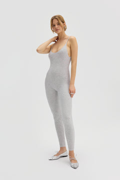 Saint Body Thin Strap Bodysuit Grey